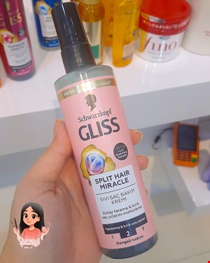 اسپری دوفاز گليس ضد موخوره عصاره بلوبری Split Hair Miracle